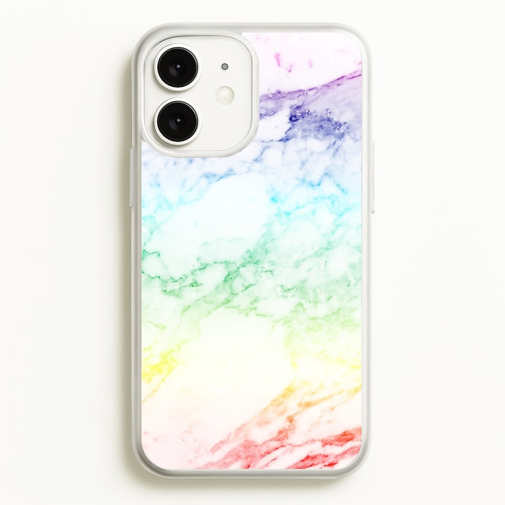 Rainbow Streak Marble Pattern - marble Phone Case for iPhone 11