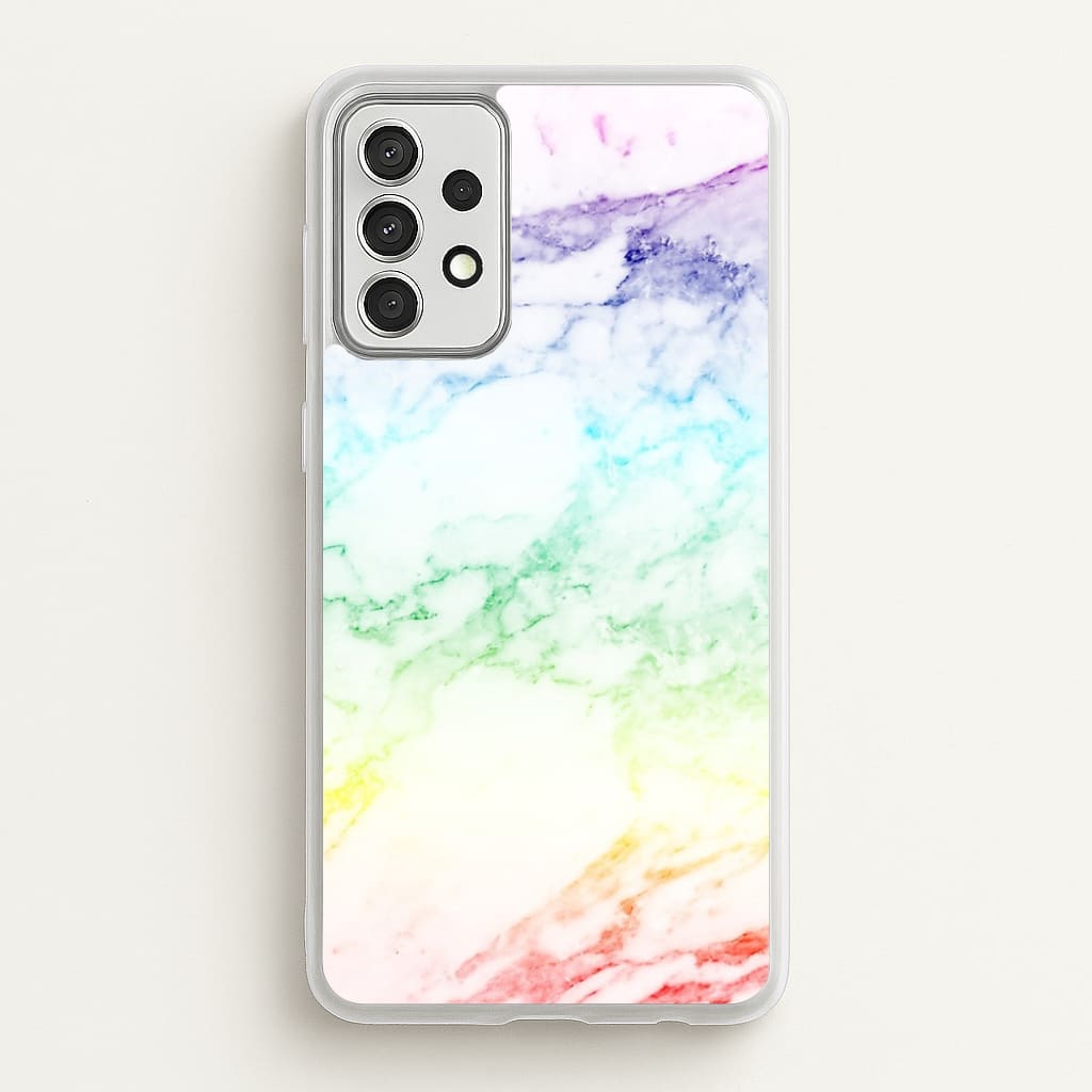 Rainbow Streak Marble Pattern - marble Phone Case for Galaxy A52 / A52s