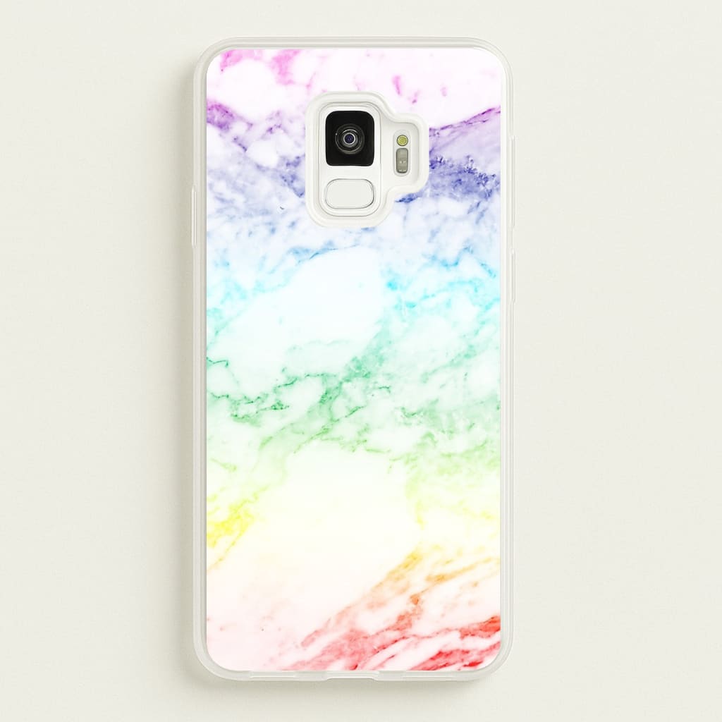 Rainbow Streak Marble Pattern - marble Phone Case for Galaxy S9
