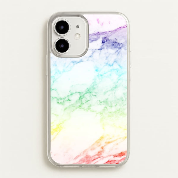Rainbow Streak Marble Pattern - marble Phone Case for iPhone 12 Mini