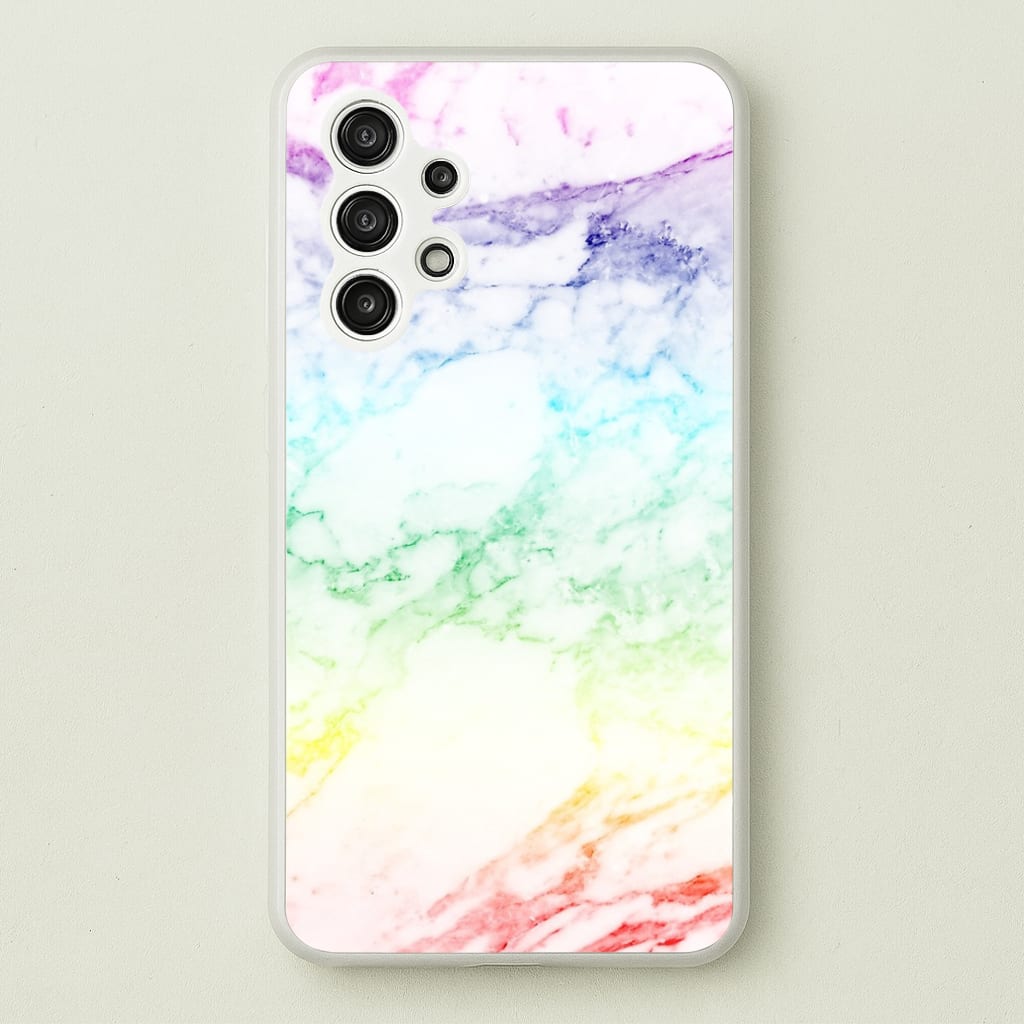 Rainbow Streak Marble Pattern - marble Phone Case for Galaxy A13