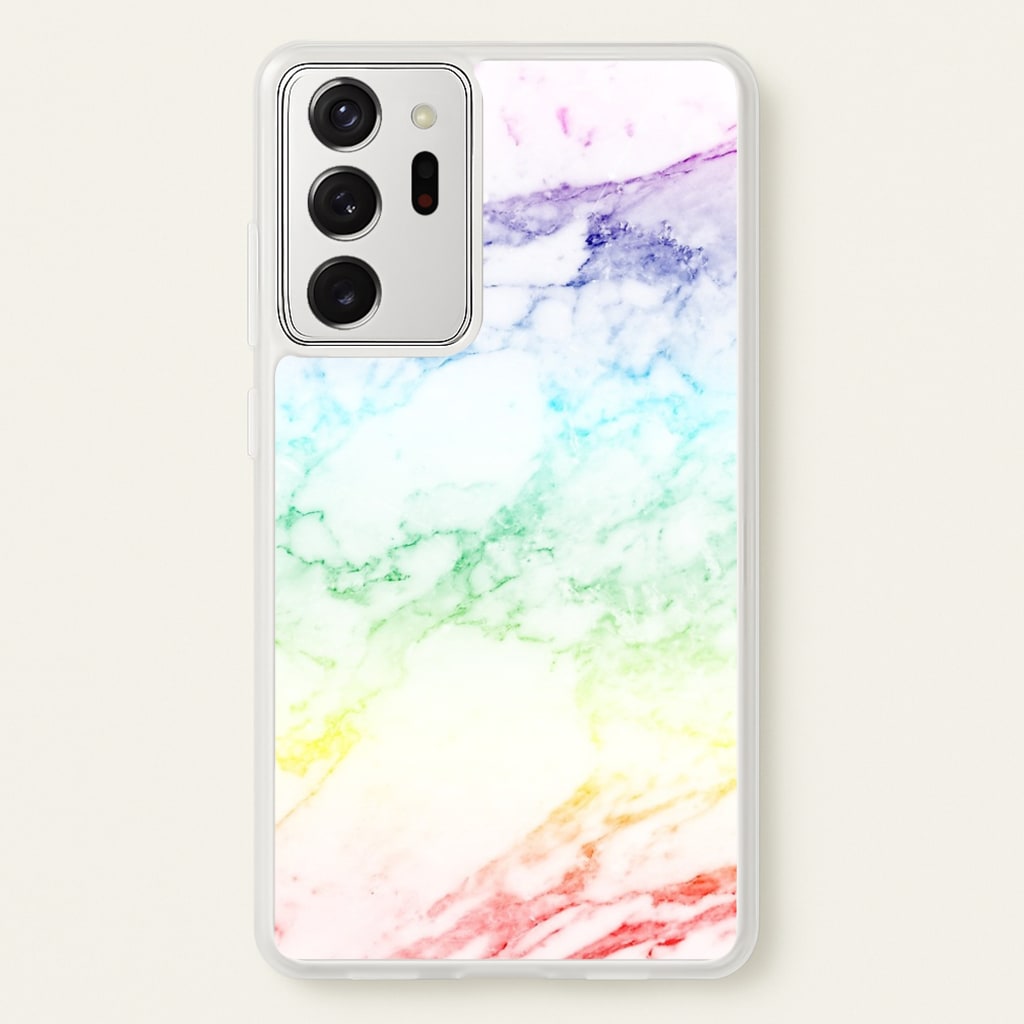 Rainbow Streak Marble Pattern - marble Phone Case for Galaxy Note 20 Ultra
