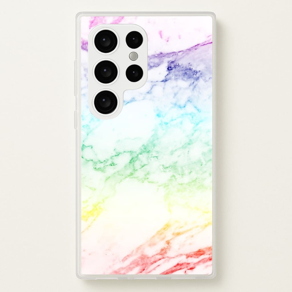 Rainbow Streak Marble Pattern - marble Phone Case for Galaxy S24 Ultra