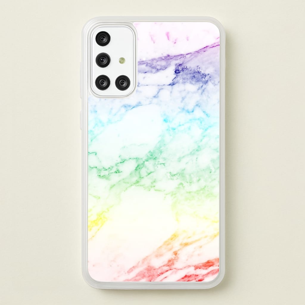 Rainbow Streak Marble Pattern - marble Phone Case for Galaxy A71