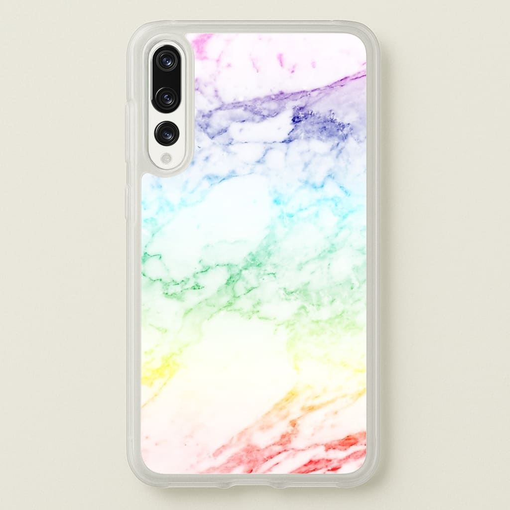 Rainbow Streak Marble Pattern - marble Phone Case for Huawei P20 Pro