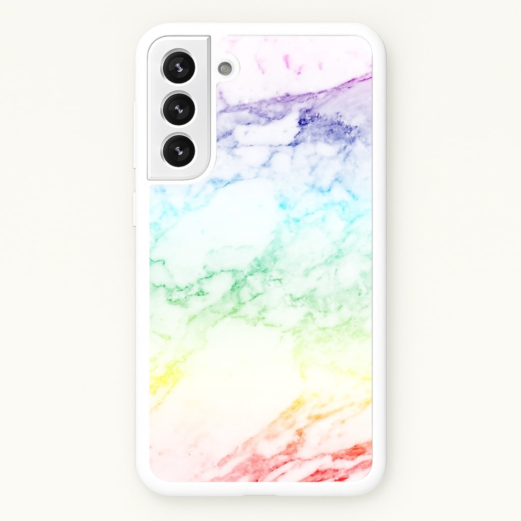 Rainbow Streak Marble Pattern - marble Phone Case for Galaxy S22 Plus