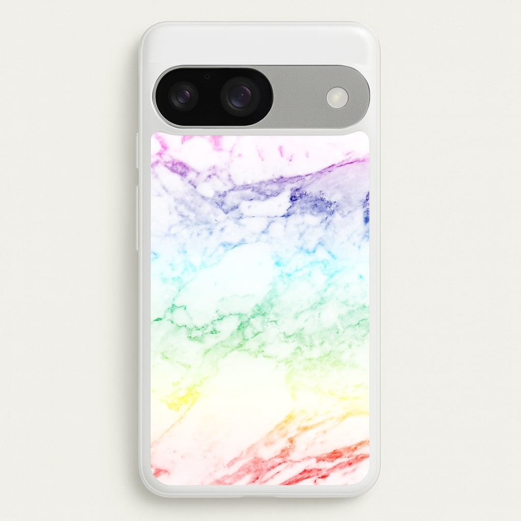 Rainbow Streak Marble Pattern - marble Phone Case for Google Pixel 9 / 9 Pro
