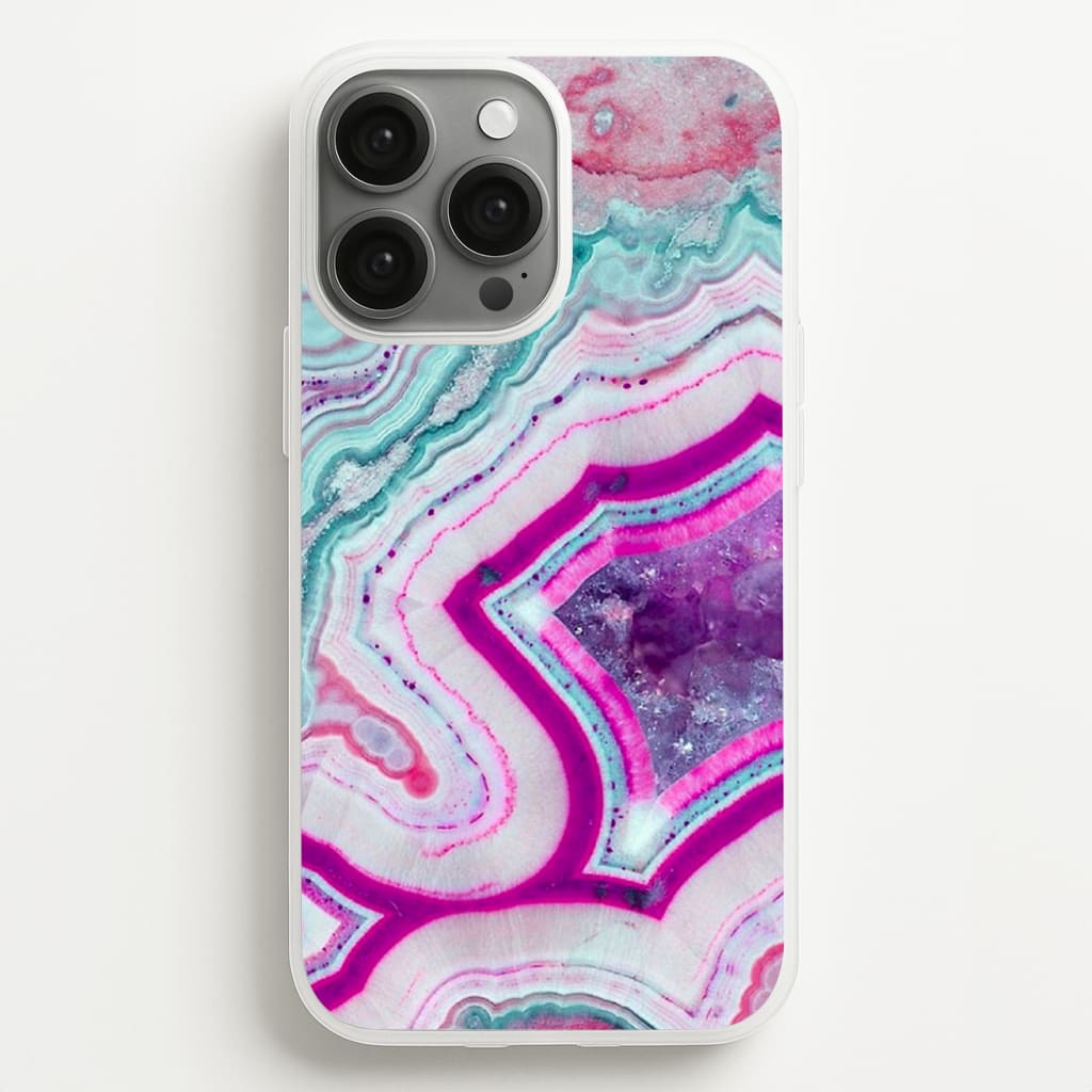 Purple Geode Pattern - marble Phone Case for iPhone 13 Pro Max