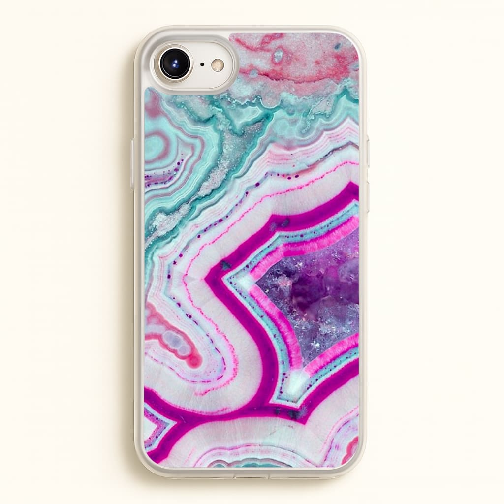 Purple Geode Pattern - marble Phone Case for iPhone 6 / 7 / 8 / SE