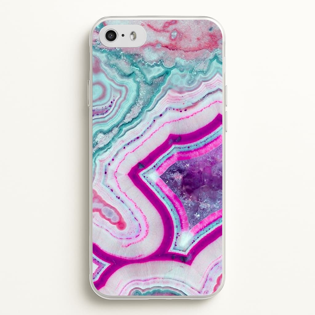 Purple Geode Pattern - marble Phone Case for iPhone 5 / 5s / SE 2016