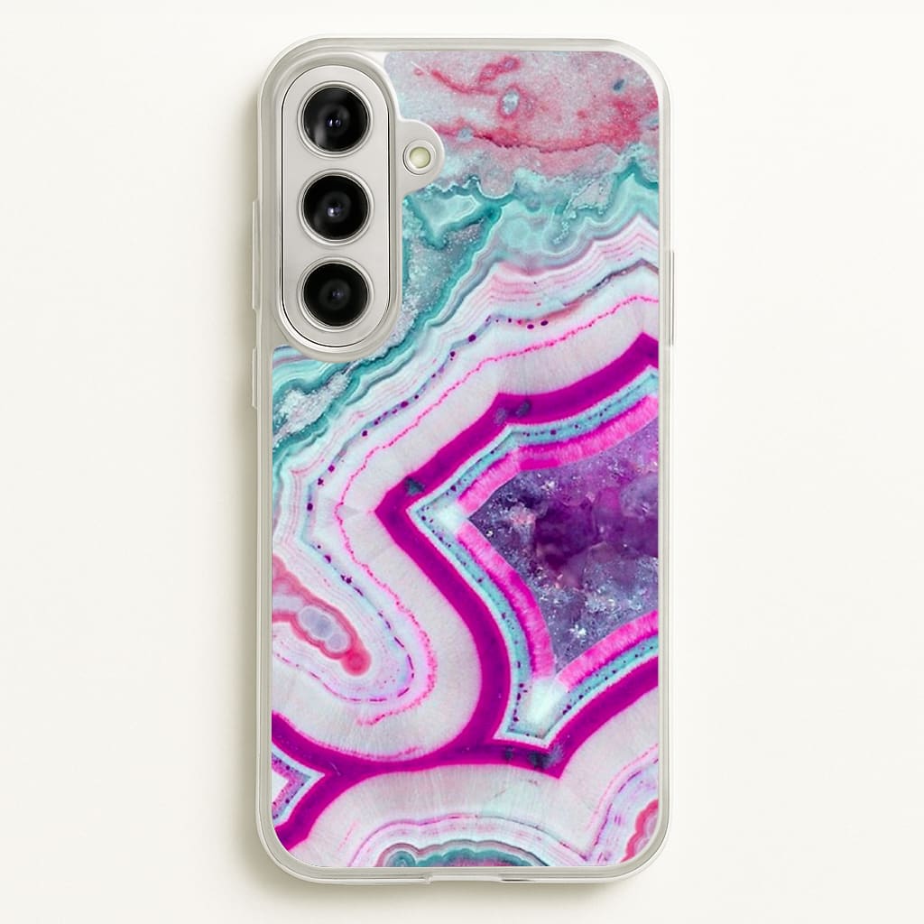 Purple Geode Pattern - marble Phone Case for Galaxy A56