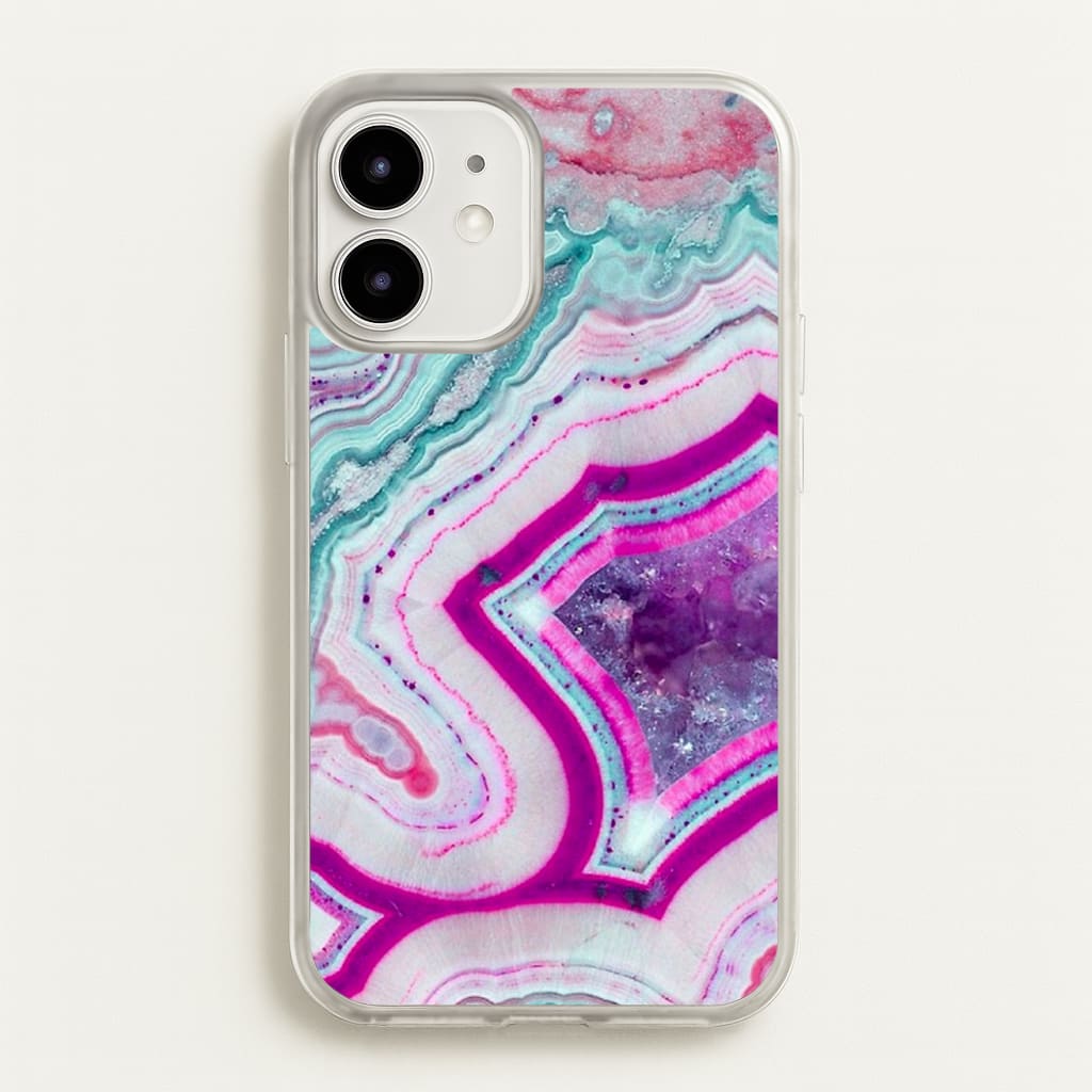 Purple Geode Pattern - marble Phone Case for iPhone 12 / 12 Pro