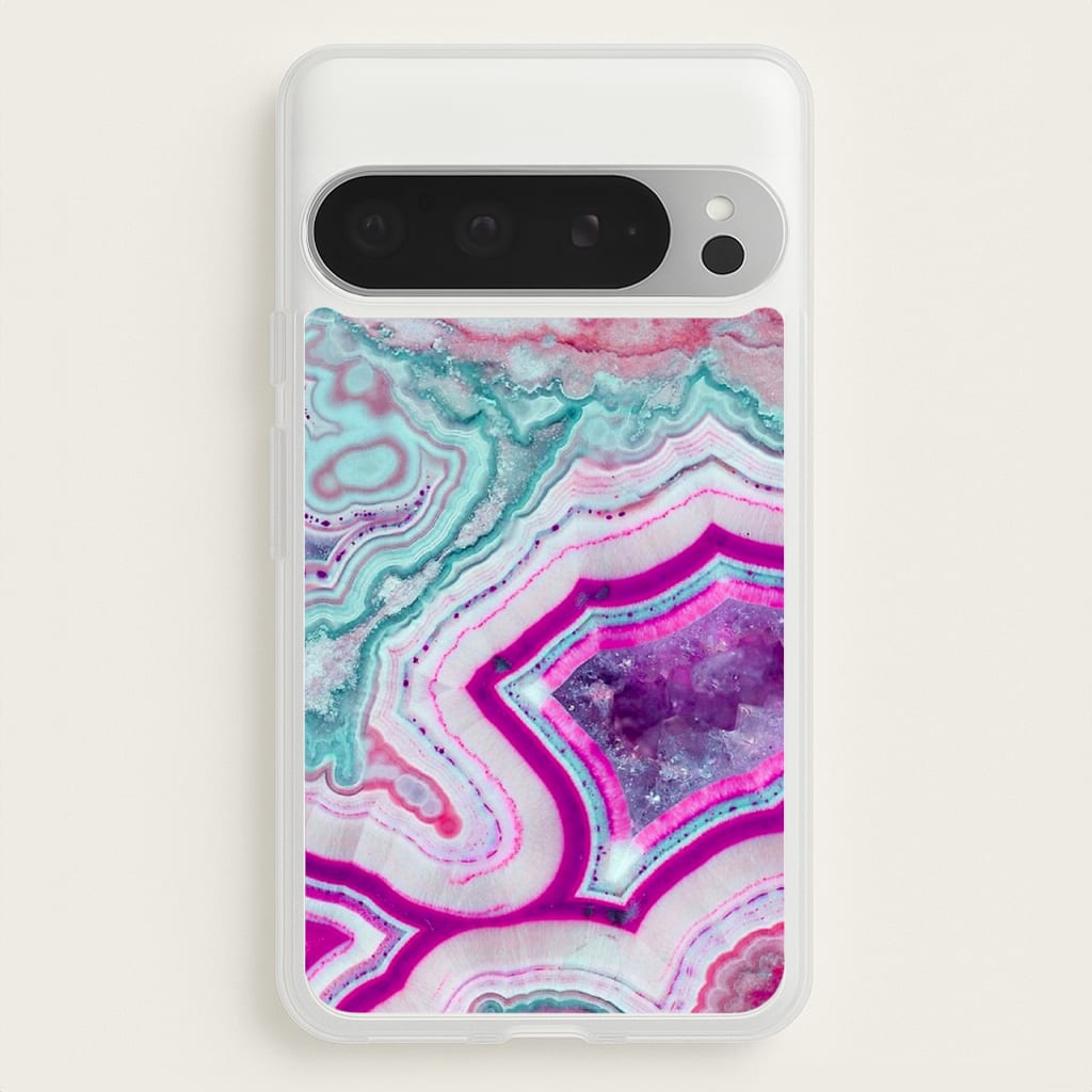 Purple Geode Pattern - marble Phone Case for Google Pixel 9 Pro XL