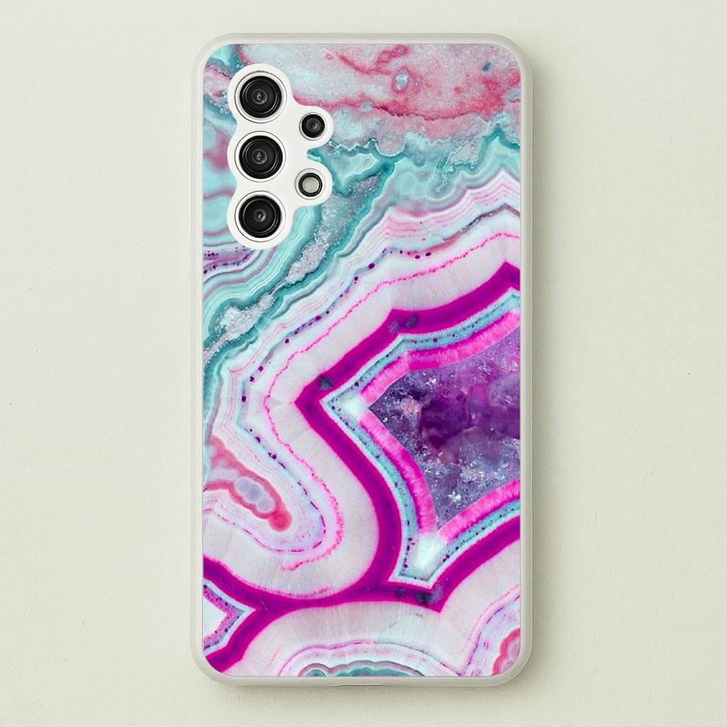 Purple Geode Pattern - marble Phone Case for Galaxy A13