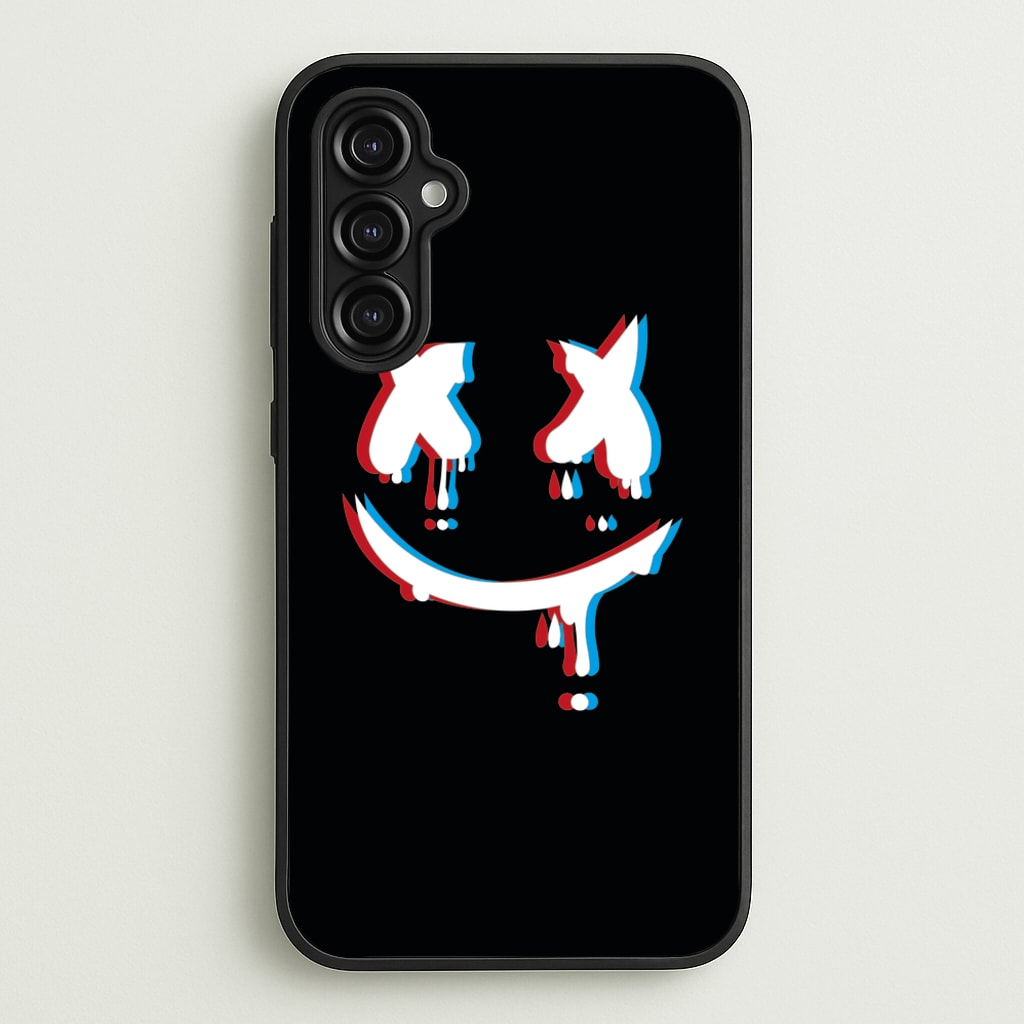 Blue Blur - White Helmet DJ - Marshmello Phone Case for Galaxy A14