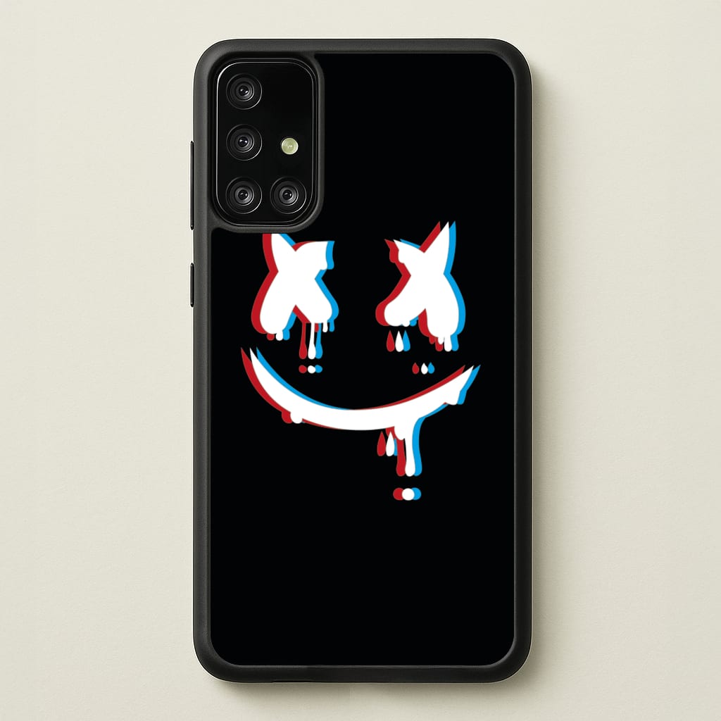 Blue Blur - White Helmet DJ - Marshmello Phone Case for Galaxy A71