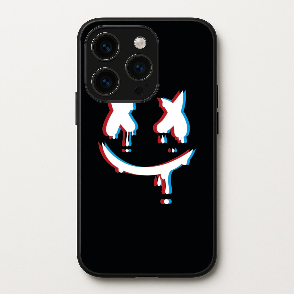 Blue Blur - White Helmet DJ - Marshmello Phone Case for iPhone 15 Pro