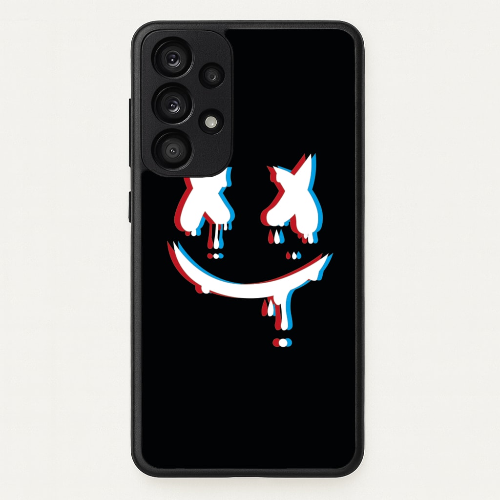 Blue Blur - White Helmet DJ - Marshmello Phone Case for Galaxy A53