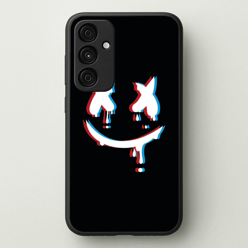 Blue Blur - White Helmet DJ - Marshmello Phone Case for Galaxy A55