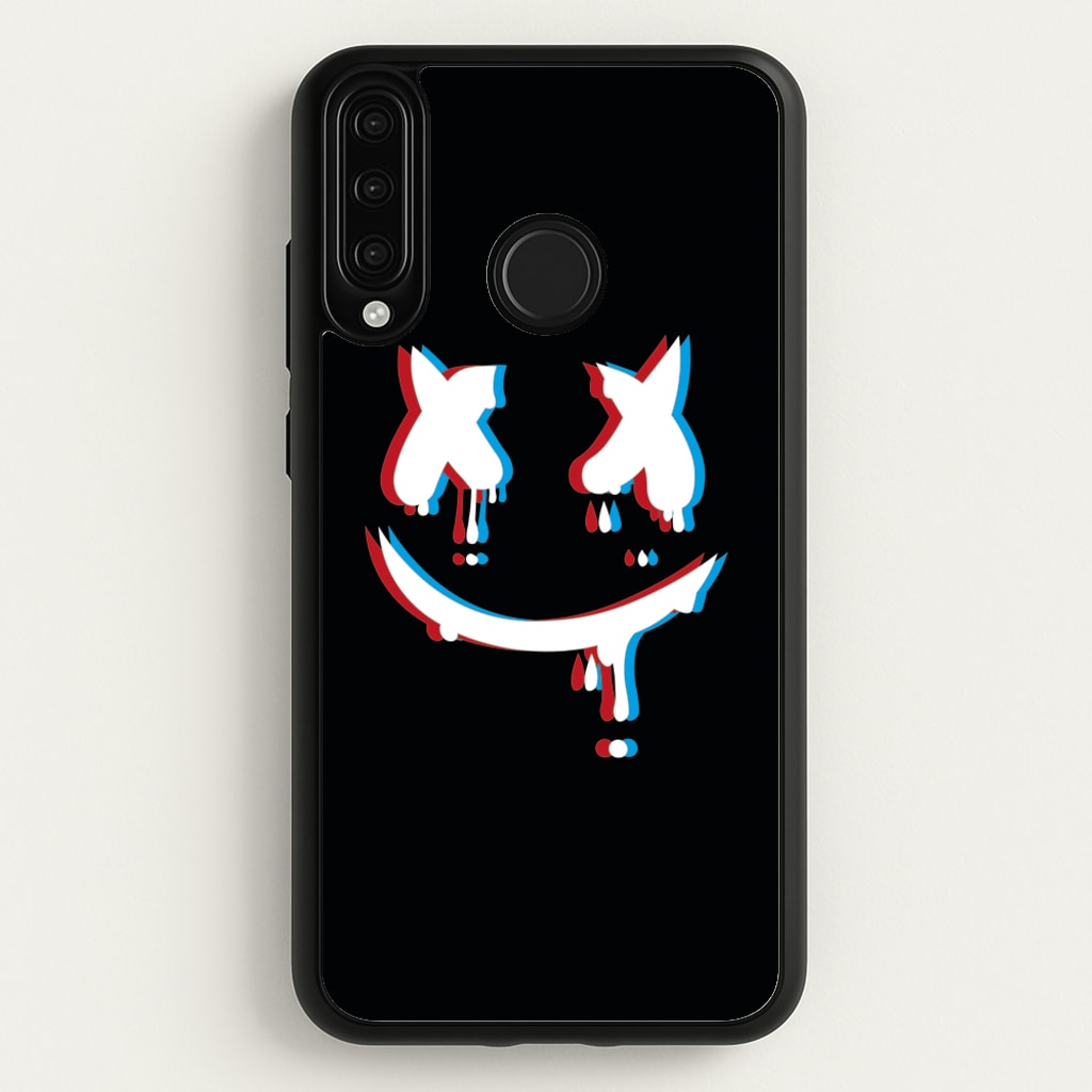 Blue Blur - White Helmet DJ - Marshmello Phone Case for Huawei P30 Lite