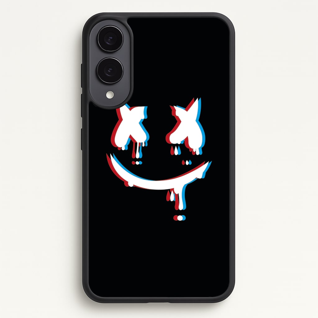 Blue Blur - White Helmet DJ - Marshmello Phone Case for Galaxy S25 Edge