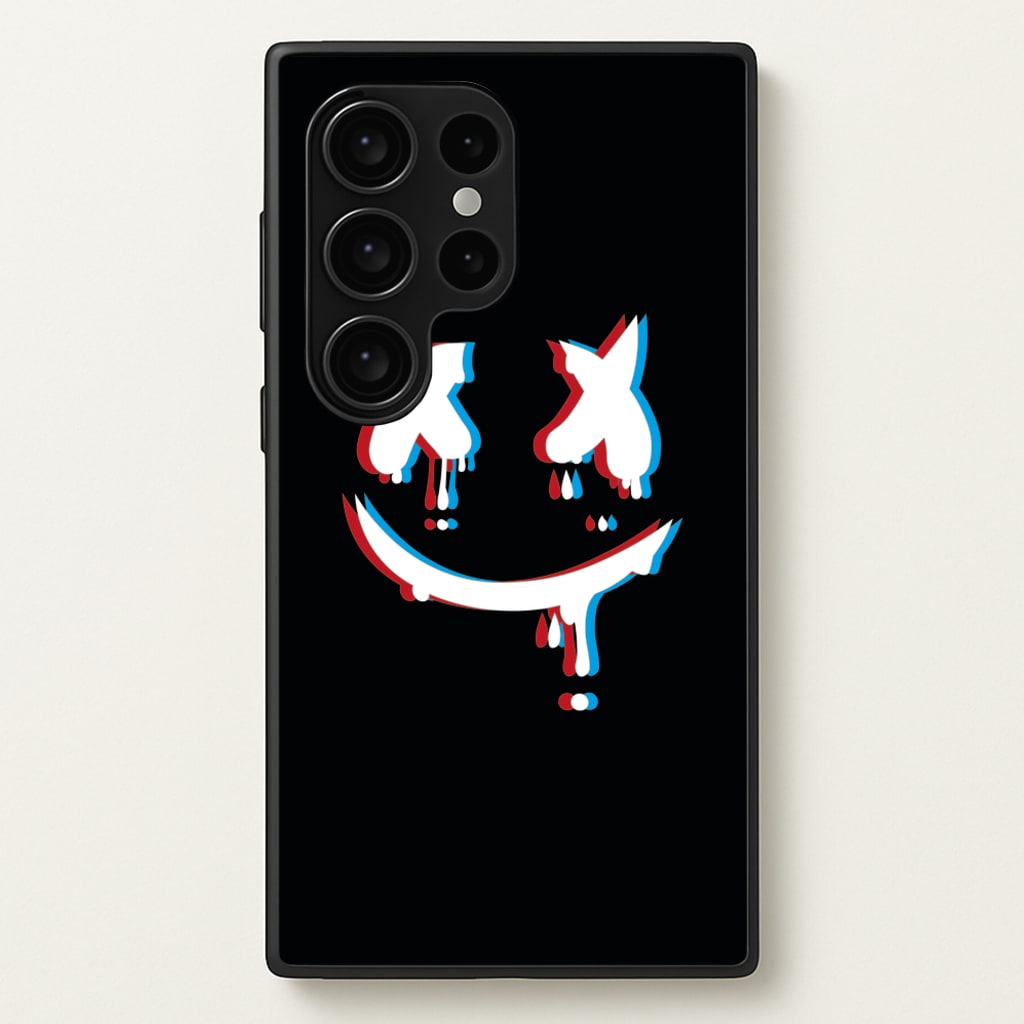 Blue Blur - White Helmet DJ - Marshmello Phone Case for Galaxy S24 Ultra