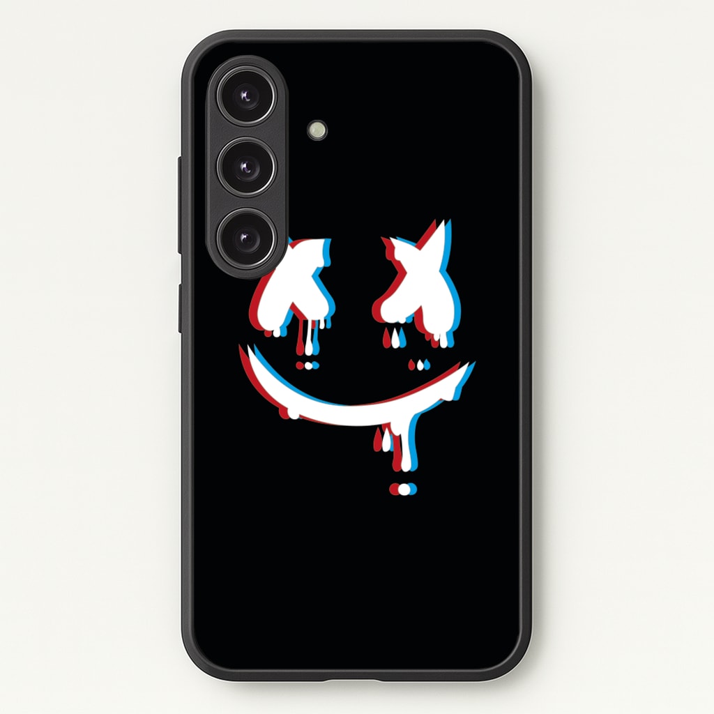 Blue Blur - White Helmet DJ - Marshmello Phone Case for Galaxy S25 Plus