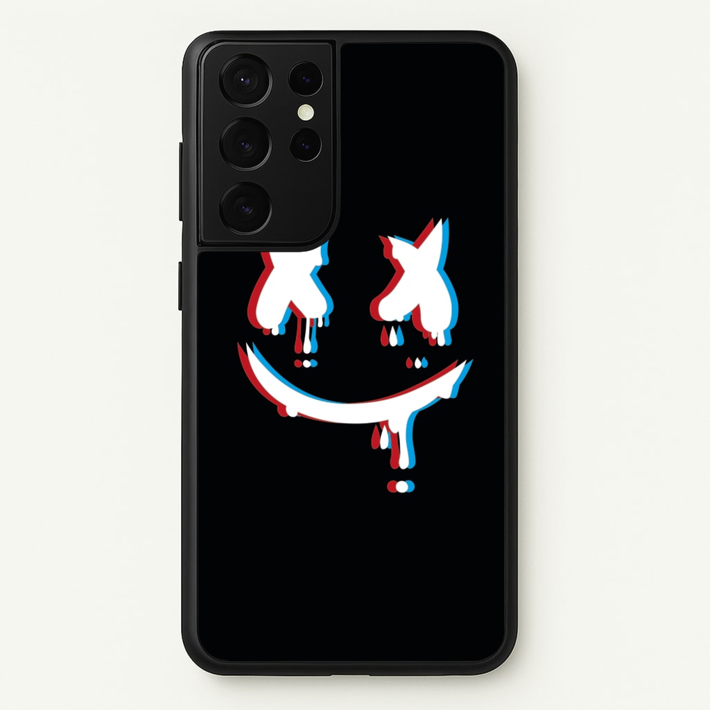 Blue Blur - White Helmet DJ - Marshmello Phone Case for Galaxy S21 Ultra