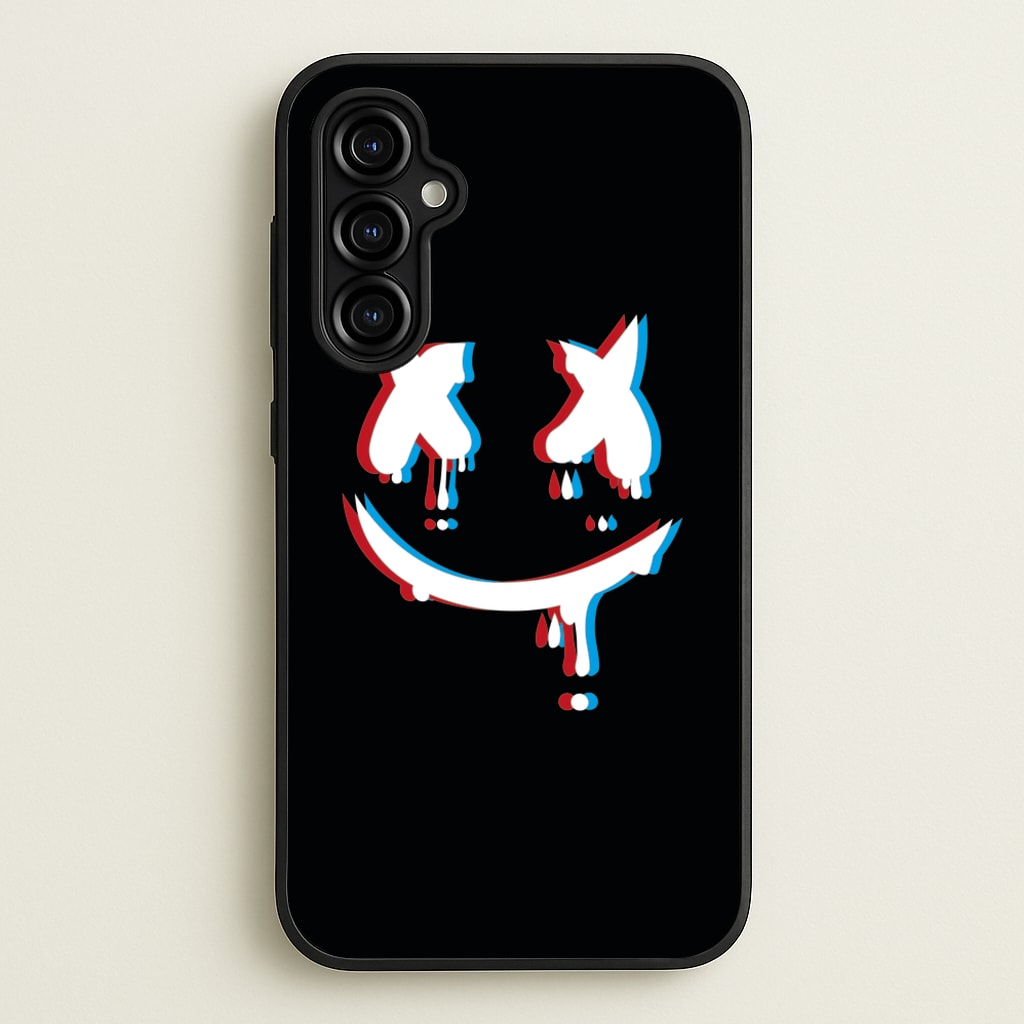 Blue Blur - White Helmet DJ - Marshmello Phone Case for Galaxy A54