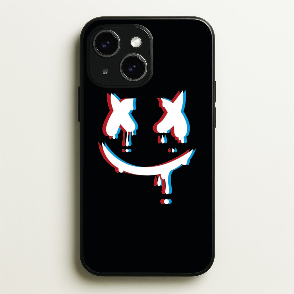 Blue Blur - White Helmet DJ - Marshmello Phone Case for iPhone 15