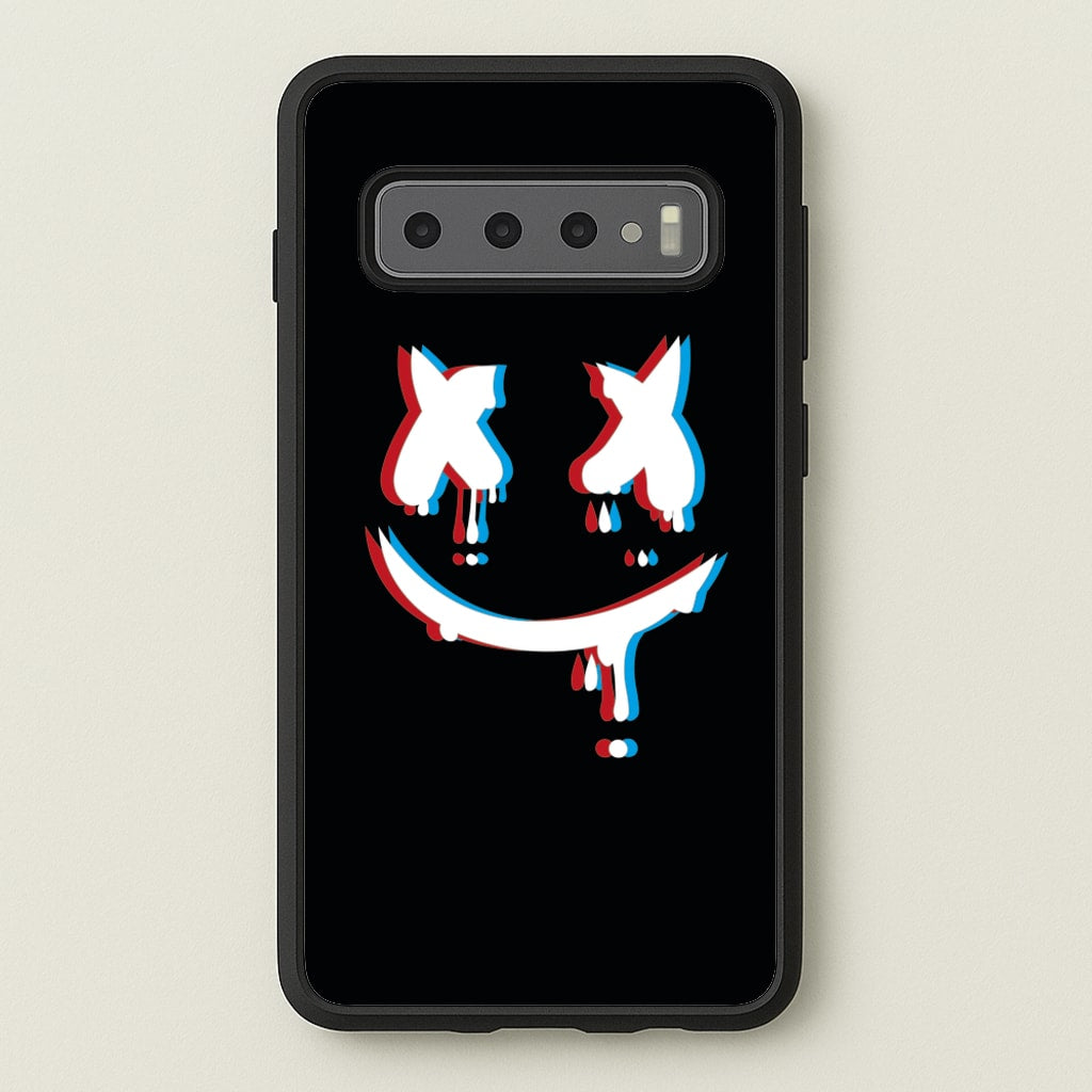 Blue Blur - White Helmet DJ - Marshmello Phone Case for Galaxy S10
