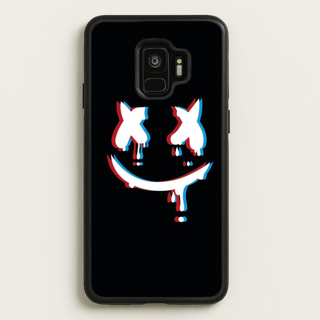Blue Blur - White Helmet DJ - Marshmello Phone Case for Galaxy S9