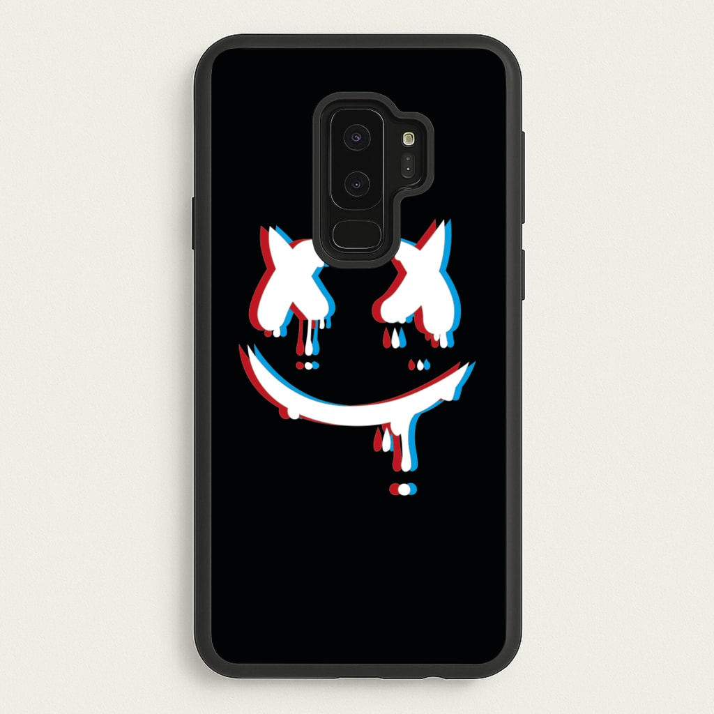 Blue Blur - White Helmet DJ - Marshmello Phone Case for Galaxy S9 Plus