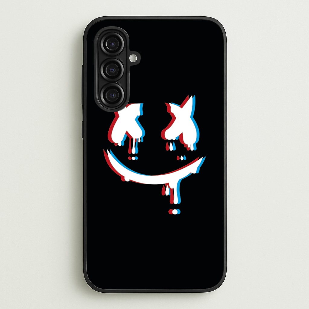 Blue Blur - White Helmet DJ - Marshmello Phone Case for Galaxy A16