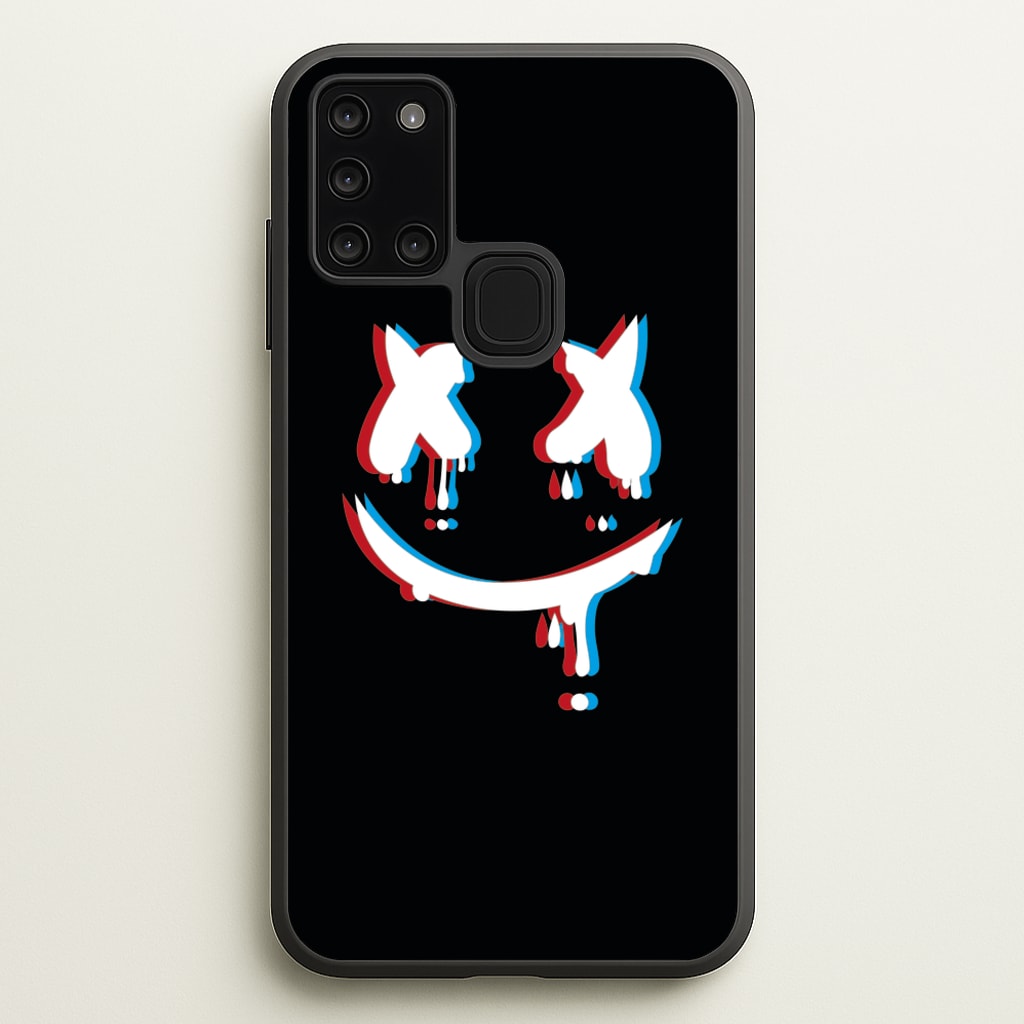 Blue Blur - White Helmet DJ - Marshmello Phone Case for Galaxy A21s