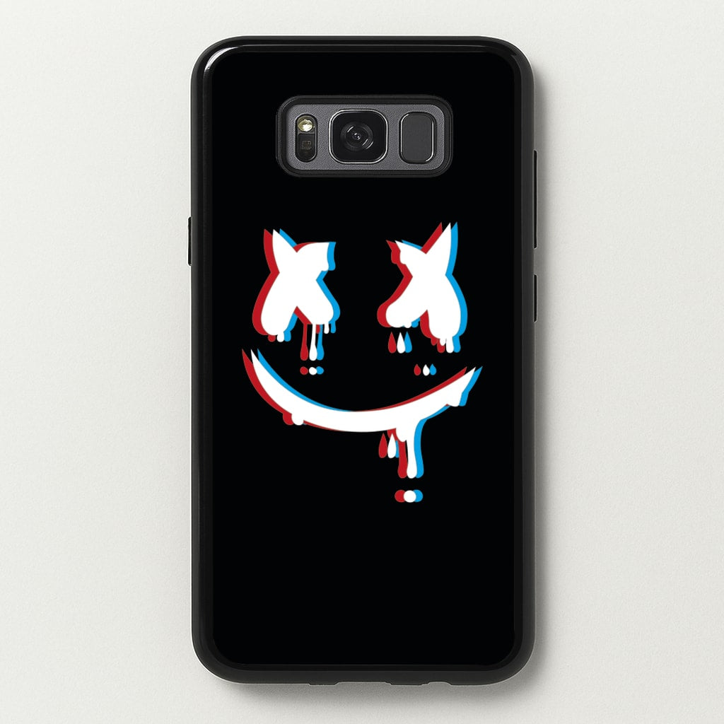 Blue Blur - White Helmet DJ - Marshmello Phone Case for Galaxy S8