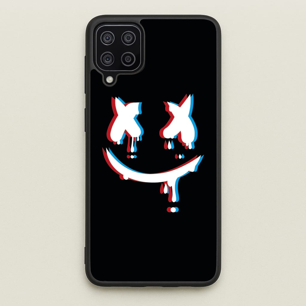 Blue Blur - White Helmet DJ - Marshmello Phone Case for Galaxy A12