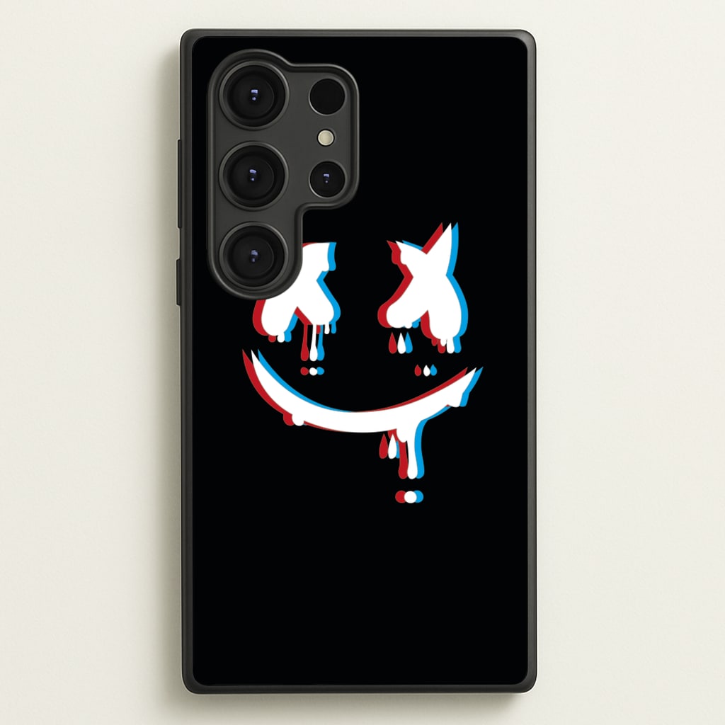 Blue Blur - White Helmet DJ - Marshmello Phone Case for Galaxy S25 Ultra