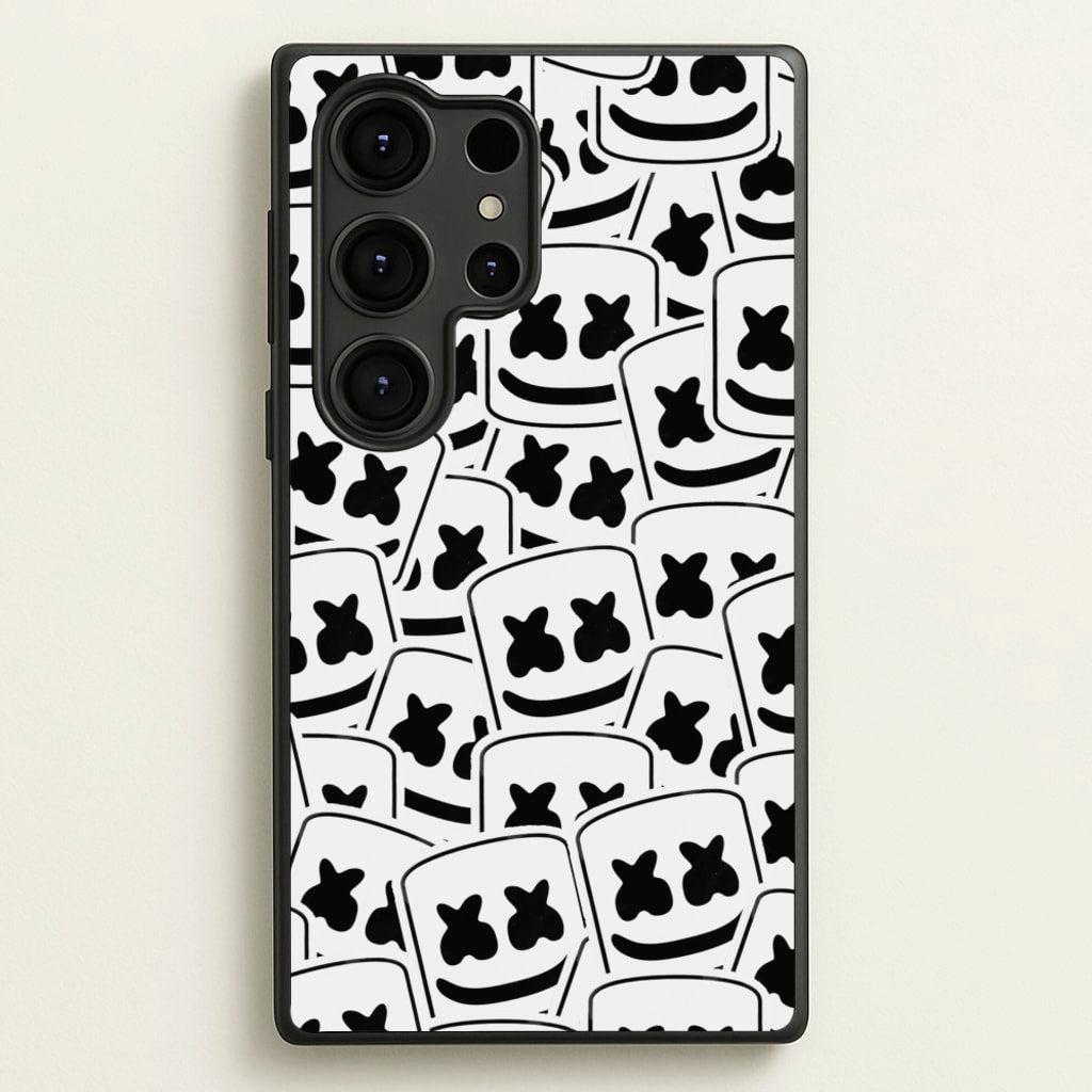 Collage - White Helmet DJ - Marshmello Phone Case for Galaxy S25 Ultra