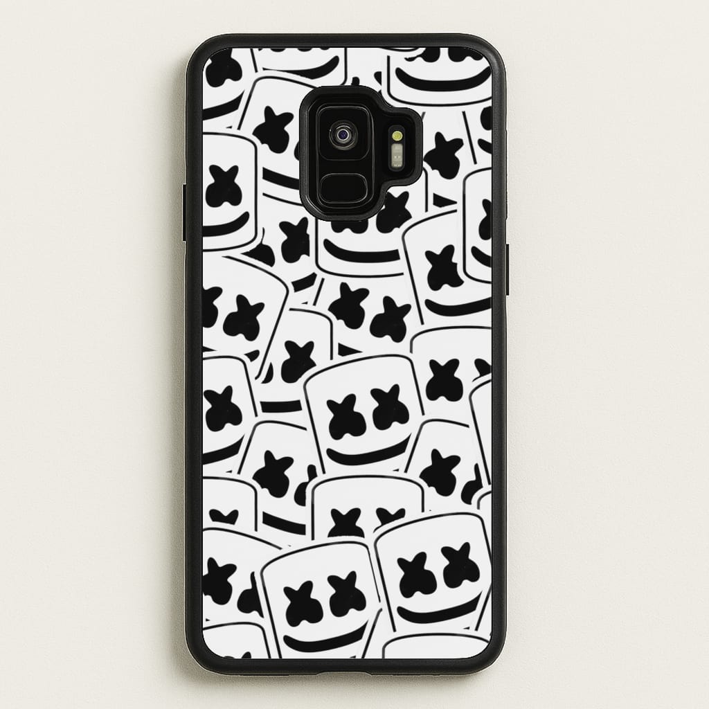 Collage - White Helmet DJ - Marshmello Phone Case for Galaxy S9