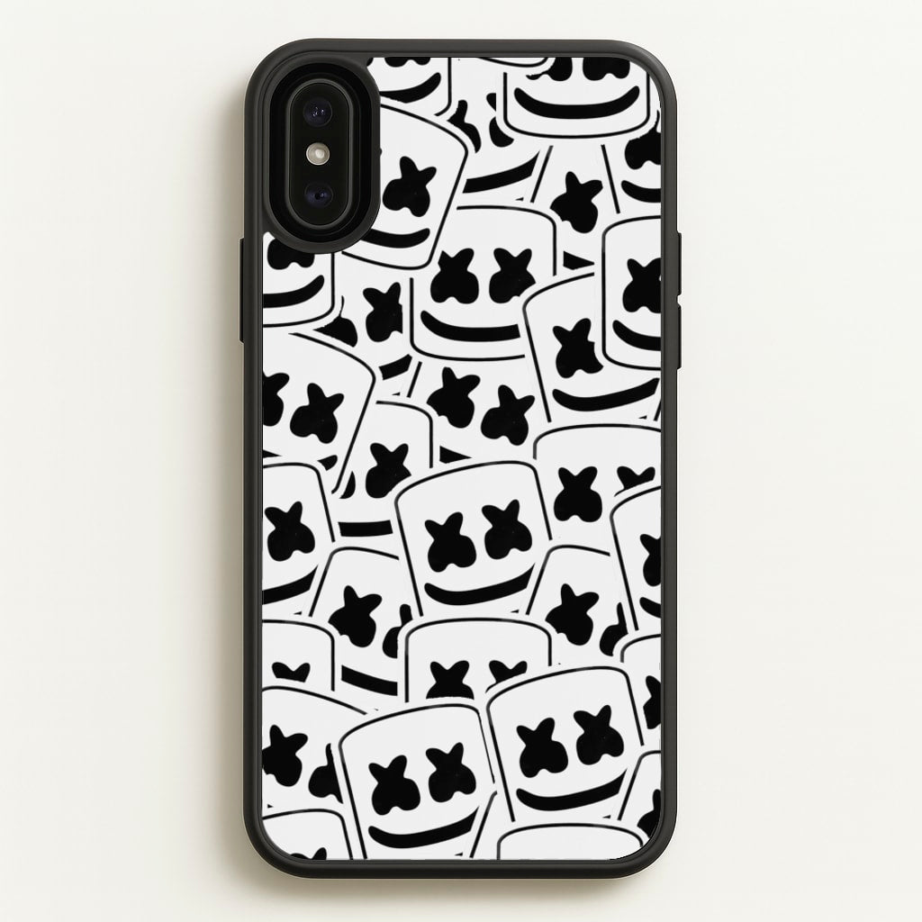 Collage - White Helmet DJ - Marshmello Phone Case for iPhone XS Max