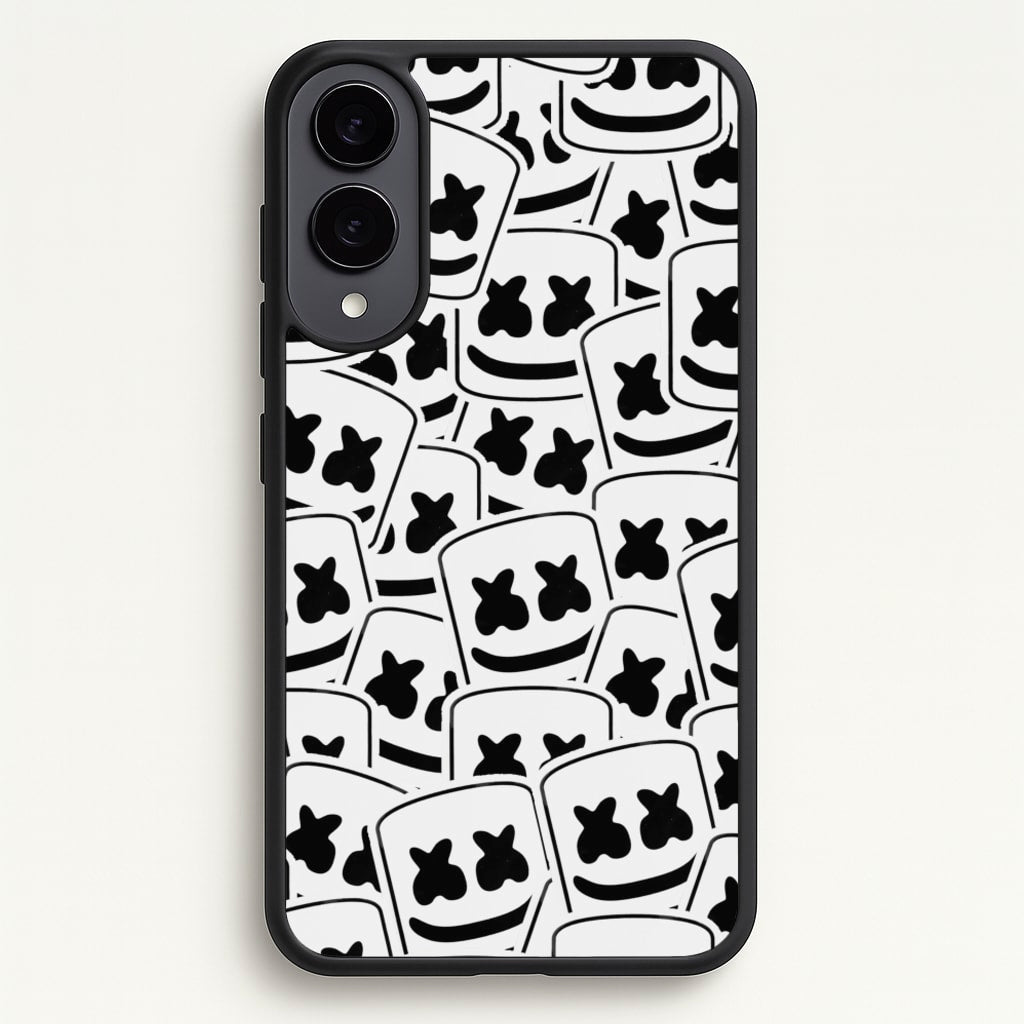 Collage - White Helmet DJ - Marshmello Phone Case for Galaxy S25 Edge