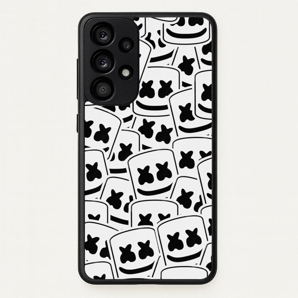 Collage - White Helmet DJ - Marshmello Phone Case for Galaxy A53