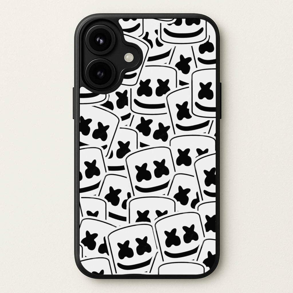 Collage - White Helmet DJ Phone Case for iPhone 17