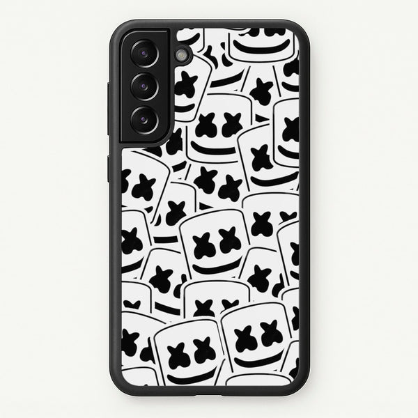 Collage - White Helmet DJ - Marshmello Phone Case for Galaxy S22 Plus