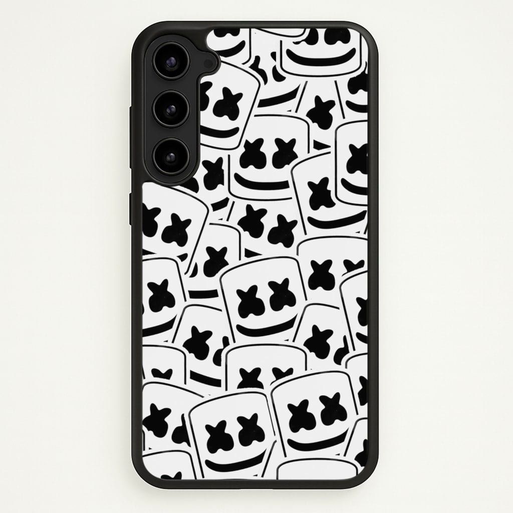 Collage - White Helmet DJ - Marshmello Phone Case for Galaxy S23