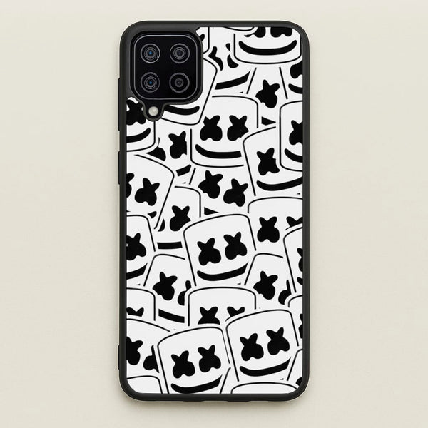 Collage - White Helmet DJ - Marshmello Phone Case for Galaxy A12
