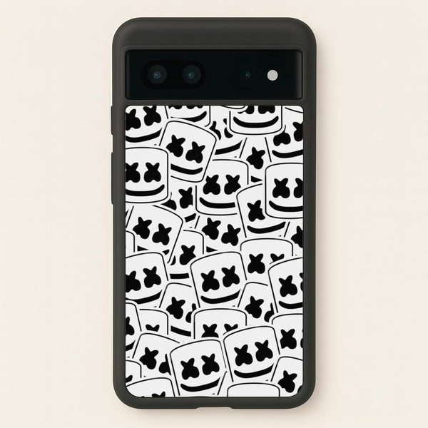 Collage - White Helmet DJ - Marshmello Phone Case for Google Pixel 7