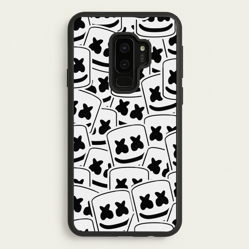 Collage - White Helmet DJ - Marshmello Phone Case for Galaxy S9 Plus