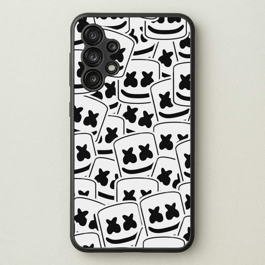 Collage - White Helmet DJ - Marshmello Phone Case for Galaxy A13